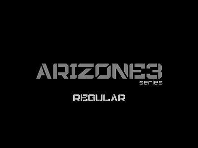arizone3 series font - arizone3 regular design font graphic design illustration typography vector