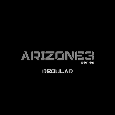 arizone3 series font - arizone3 regular design font graphic design illustration typography vector
