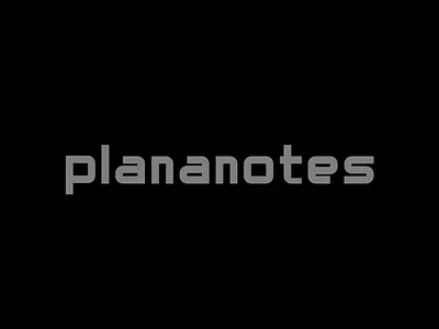 plananotes font design font graphic design illustration typography