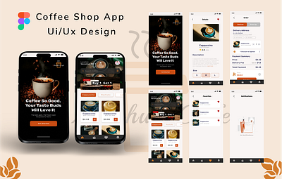 Coffee Shop App Ui/Ux Design appdesign coffeeshop ui uiux