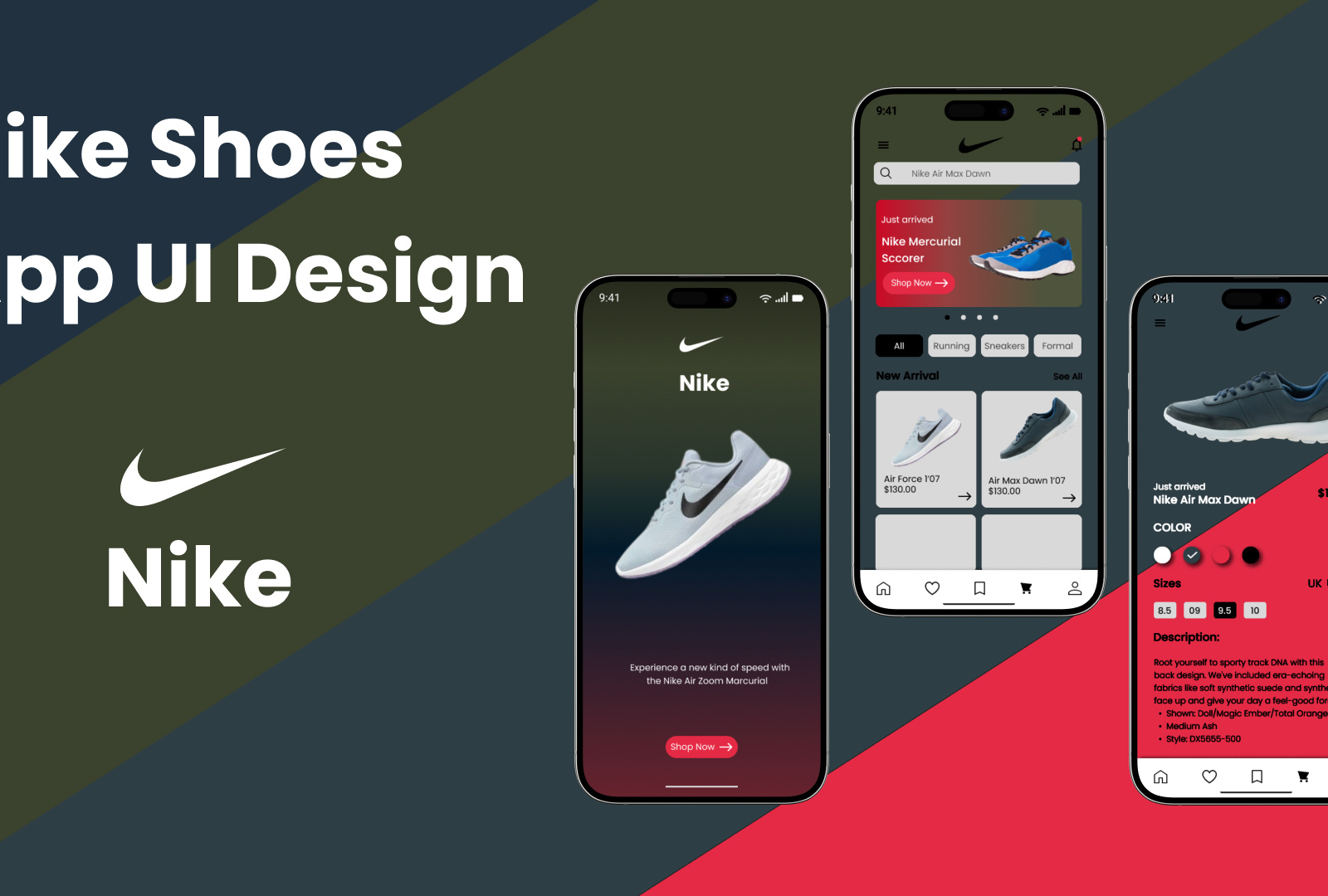Nike Shoes App UI Design by Manotosh Halder on Dribbble