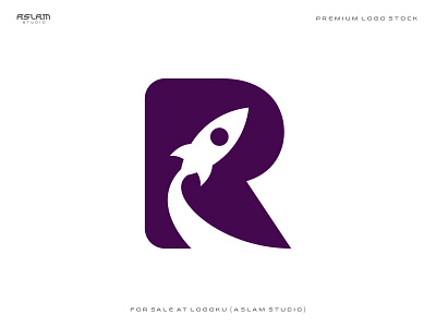 Letter R Rocket Logo 3d animation app art branding design graphic design illustration logo ui