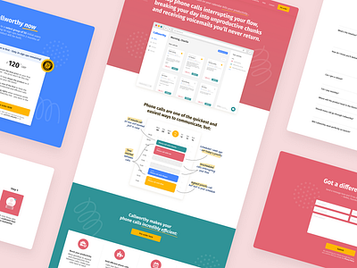 Callworthy | Website booking branding meeting schedule ui website