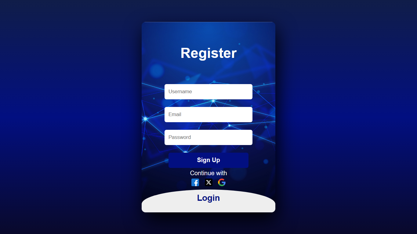 Awesome Sliding UP /Down login Sign up form in HTML and CSS by Eldnight ...
