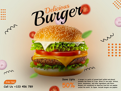 Burger Shop Poster Design 3d animation branding burger design eating illustration english figma graphic design illustration logo motion graphics poster design quotes tamil tamil illustation ui vector