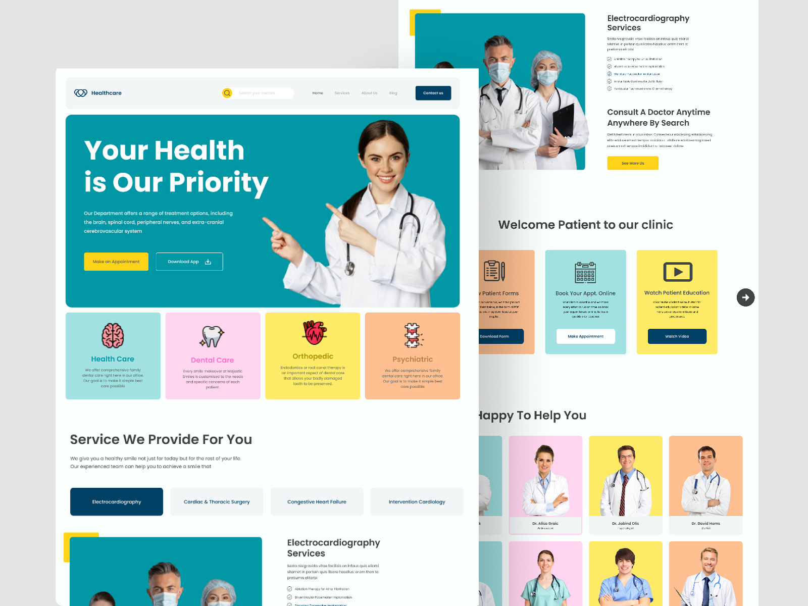 Medical site Design by Hridoy Ajgar on Dribbble