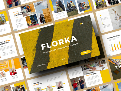 FLORKA-Construction Presentation Template modern