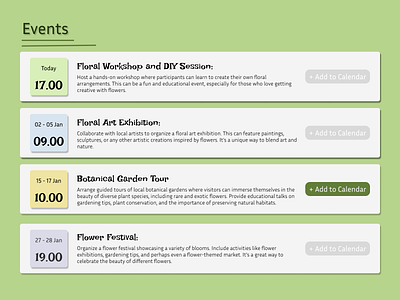 Daily UI Challenge #070 Event Listing challange dailyui design event eventlist listing ui