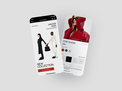 E-commerce/Mobile screen clothes clothing concept design design e commerce ecommerce fashion main screen mobilescreen mobileversion onlineshopping onlinestore shopping ui ui concept web design