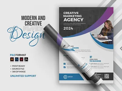 Flyer Design agency flyer business flyer company profile corporate flyer ordibyte