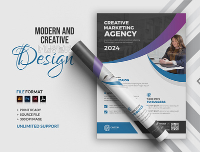 Flyer Design agency flyer business flyer company profile corporate flyer ordibyte