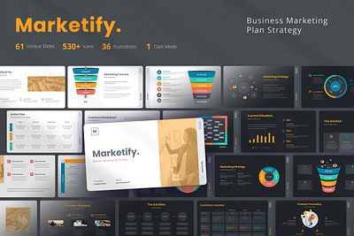 Business Marketing Plan Presentation agency branding design funnel graphic design infographics marketing presentation proposal web design website