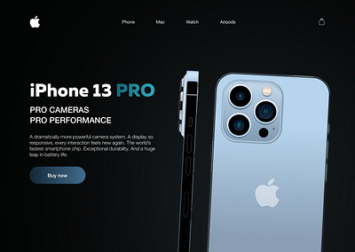 iPhone Landing page branding ui