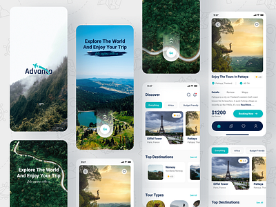 Advanto- Travel Agency Mobile App Design tour tour management tour management mobile app travel travel agency travel agency mobile app travel agent travel app travel booking travel mobile app traveling travelling travelling app vacation