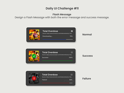 Daily UI #11 Flash Message app branding challenge creative dailyui design graphic design interface message minimal mobile app progress technology trending ui ui design user experience user interface ux website