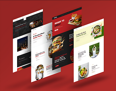 F&B website design 3d animation branding brochure brochure design design graphic design icon illustration logo logodesign logos motion graphics ui