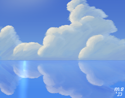 Blue Skies background illustration