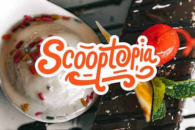 Scooptopia Logo Design branding custom logo design graphic design graphic designer ice cream illustration logo logo design logo designer professional logo scoop logo typography logo ui unique vector