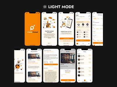 Mobile app for searching restaurants, cafes, and other 😊 design mobile mobile app ui us user experience user interface ux webdesign
