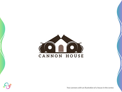 Cannon House Logo armor arsenal brand design brand designer cannon construction gun gunnery home house logo design logo designer logo for sale logo idea logo inspiration logomark logotype property real estate zzoe iggi