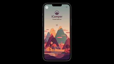 Camper-Mobile App UI/UX design animation branding design graphic design illustration mobile app ui ux vector
