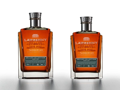 Lawrenny Tasmanian Whisky 3d branding compositing design photo manipulation render