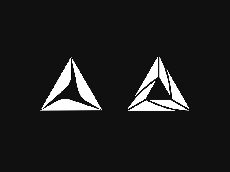 Triangular logo variations by Dániel Domonkos on Dribbble