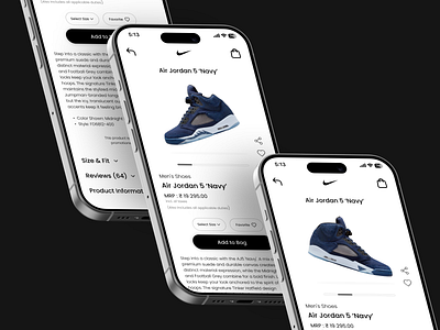 Nike App Product Page Redesign - UI/UX Concept 👟 app design app redesign concept appl application designing branding design graphic design motion graphics nike app redesign product design strategist product designer shoe app design shoe app redesign shoe app ui simple ux ui ui deisgner uiux ux strategist vector