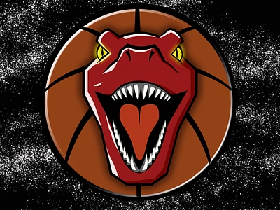 Basketball logo basketball branding design dino dinosaur logo logo design logo designer logo maker logotype raptor sport logo