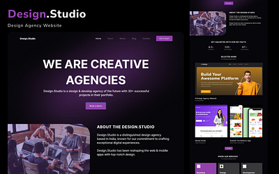 Design Studio Website colors design ui web design website
