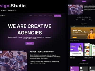 Design Studio Website colors design ui web design website