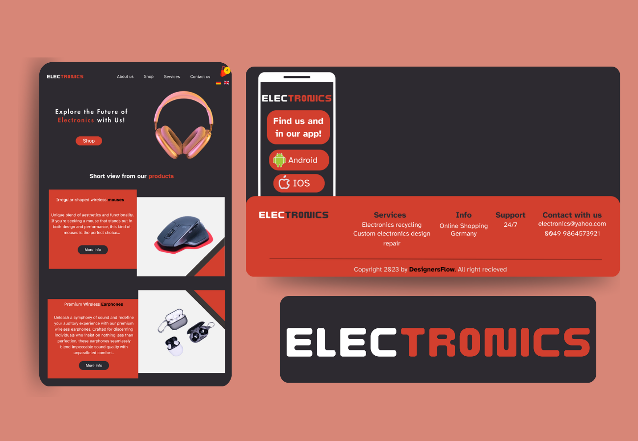 Technology website branding graphic design illustrator logo marketing minimal photoshop ui ux web design web development website