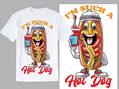 I'm such a hotdob T-Shirt design bread cartoon bun cafe food dog t shirt design fast food restaurant food brand food cartoon food logo funny hotdog t shirt design hotdog hotdog lovers junk food street food t shirt design taco t shirt tasty food tee trendy design tshirt design typography design