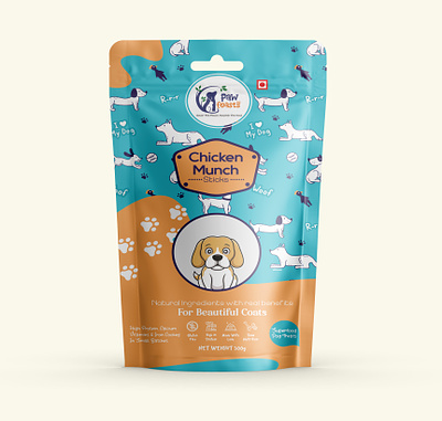 Pet Food Pouch Design animation branding cat food dog food graphic design logo motion graphics pet food pet food packaging pouch design ui