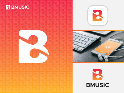 Letter-B-music-Logo-design(Unused) abstract app logo brand identity branding creative logo graphic design logo logo design logos minimal logo modern logo music logo vector visual identity
