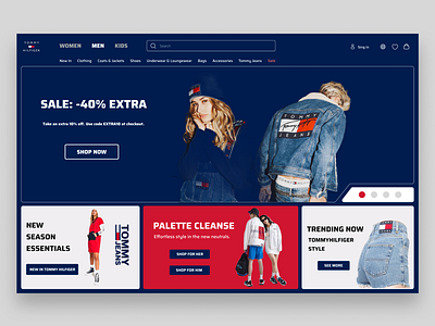New Tommy Hilfiger Website Redesign 2024 casestudy design fashion figma landingpage redesign trend ui ux web webdesign website