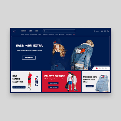 New Tommy Hilfiger Website Redesign 2024 casestudy design fashion figma landingpage redesign trend ui ux web webdesign website
