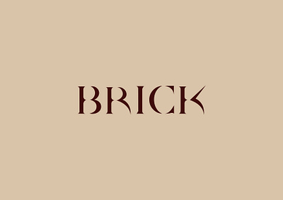 Brick Logo branding brand branding design designer graphic graphic design illustrator lettermarklogo logo logodesign logos