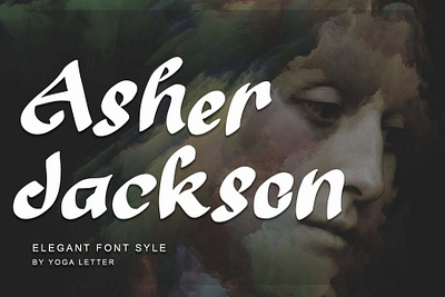 Asher Jackson banner beautiful branding design elegant font font design graphic design handwritten illustration invitation logo ui
