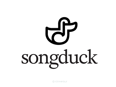 Song Duck audio bird birds branding duck emblem entertainment graphic design icon identity illustration lessons logo design logodesign logos music music note note podcast quack
