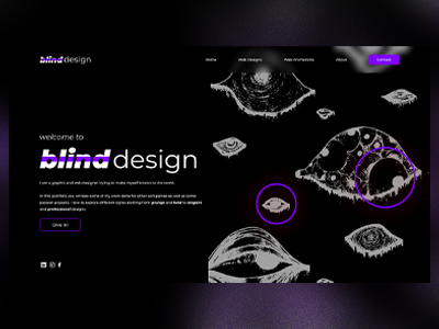 Blind Design - Website art artist design graphic design graphicdesign illustration ui webdesign