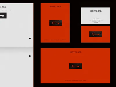 HOTEL 365 – Branding branding hospitality logo red