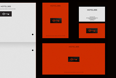 HOTEL 365 – Branding branding hospitality logo red