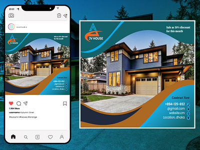 Real Estate Social Media Post Design adsdesign advertising design branding branding design business social media facebook post graphic design illustration linkedin post design logo design marketing poster design real estate real estate design real estate social media post real estate solution sale house social banner social media post web banner