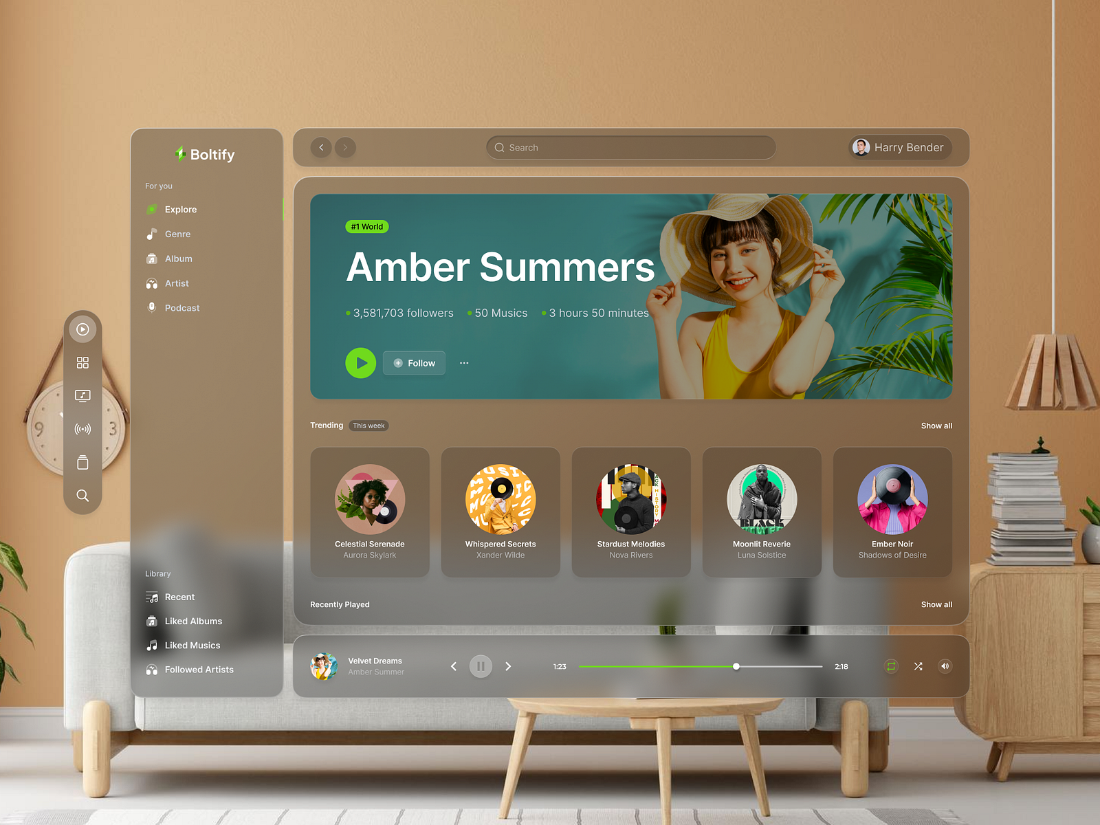 boltify-music-platform-vision-ui-by-angga-ramadan-on-dribbble