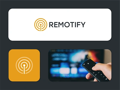 Remotify - Designed by Ascendo™ Team abstractlogo antenna app branding brandmark design entrepreneurship graphic design logo logo inspiration modern logo radar radio waves remote silicon valley startup logo tech logo tv remote