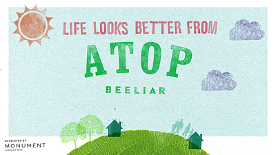 Atop Beeliar Estate Video animation branding design estate motion graphics real estate social video youtube