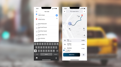 Location Tracker appdesign dailyui design mobileapp taxi location ui uidesign ux