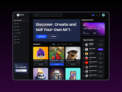 Manage all Your businesses with own NFT adobe photoshop branding figma ui