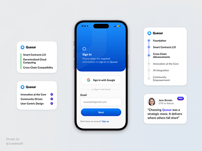 Mobile Login Page business card cards clean crypto design design system design systems flat ios login mobile mockup modern neat onboarding platform ui web3 webapp